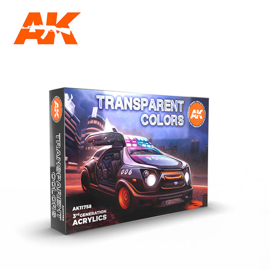 AK Interactive - Colors Set - 3G Transparent Colors Set