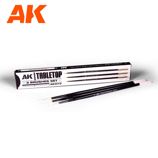 AK Interactive - Brushes Set - 0, 1, 2