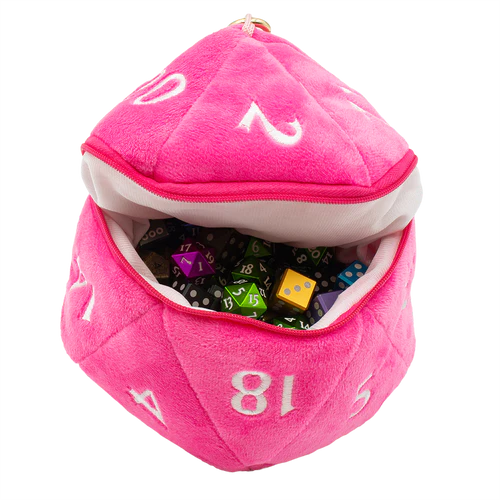 Ultra Pro - Dice Bag - D20 Plush - Hot Pink