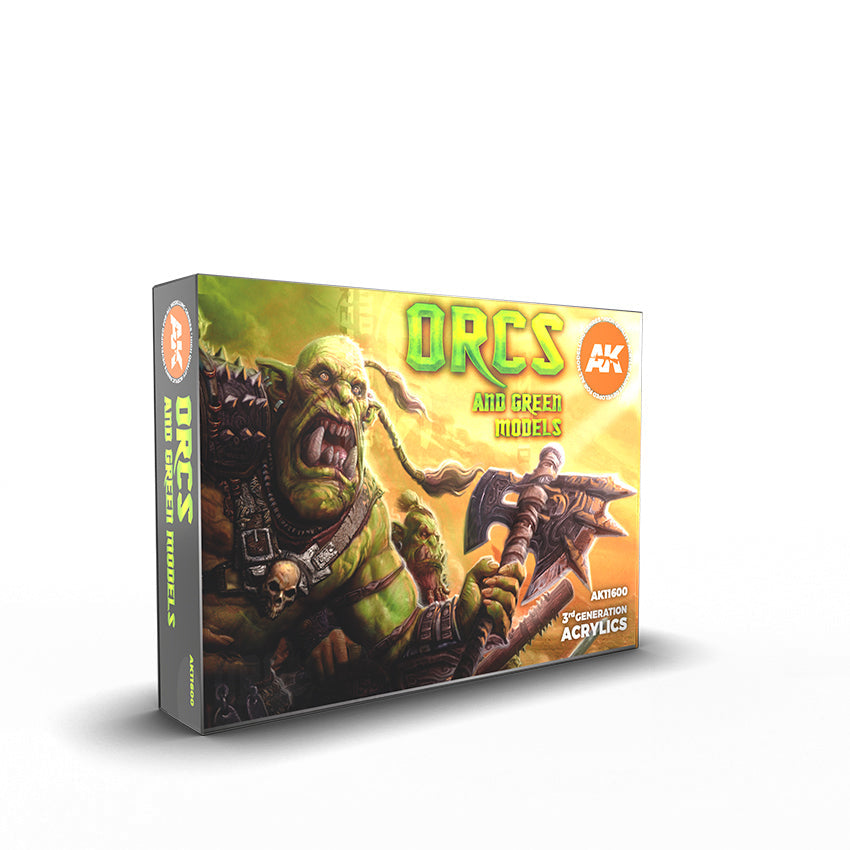 AK Interactive - Colors Set - 3G Orcs and Green Models Set