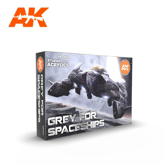 AK Interactive - Colors Set - 3G Grey for Spaceships Set