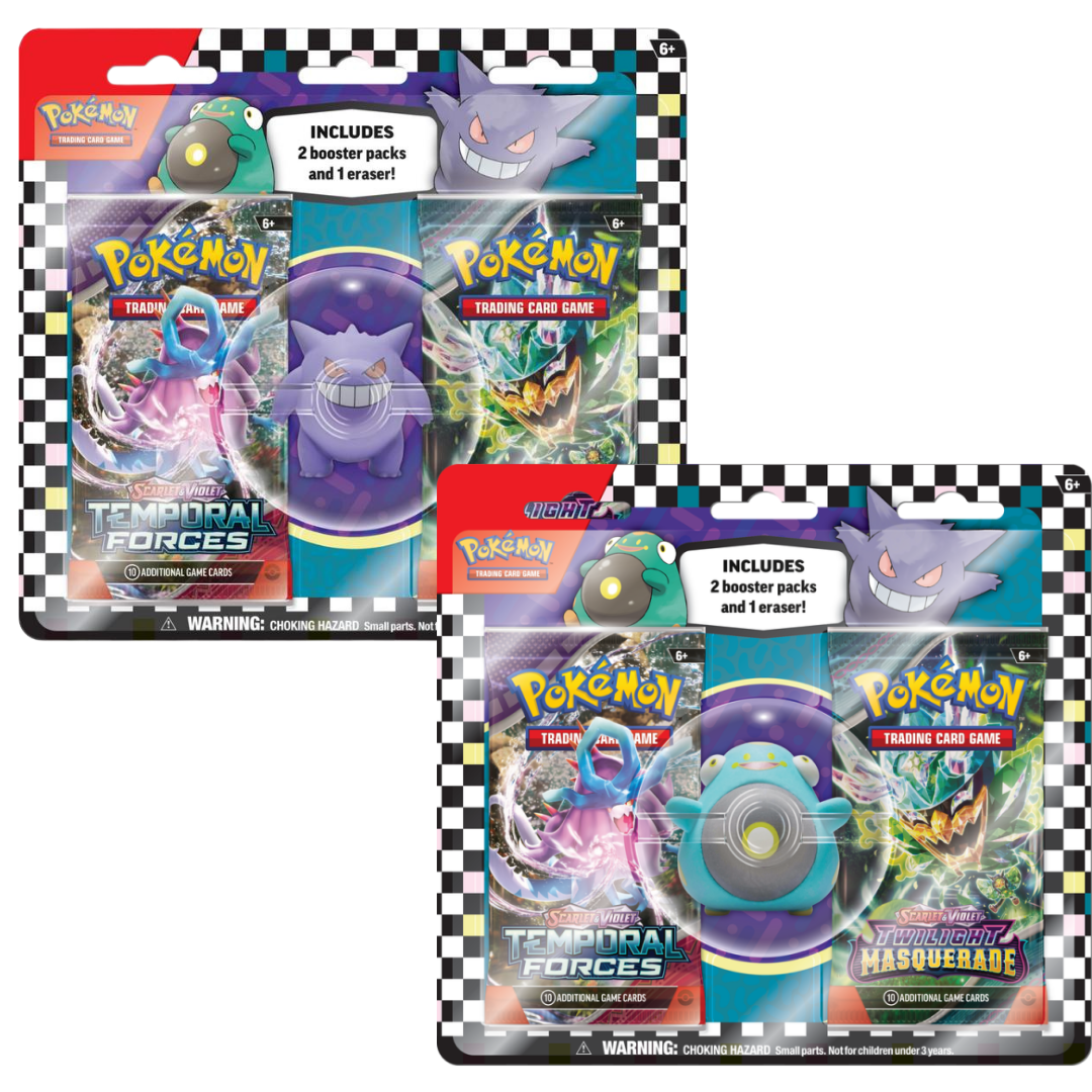 Pokemon - Back To School - Eraser Blister - Bellibolt & Gengar Bundle (2024)