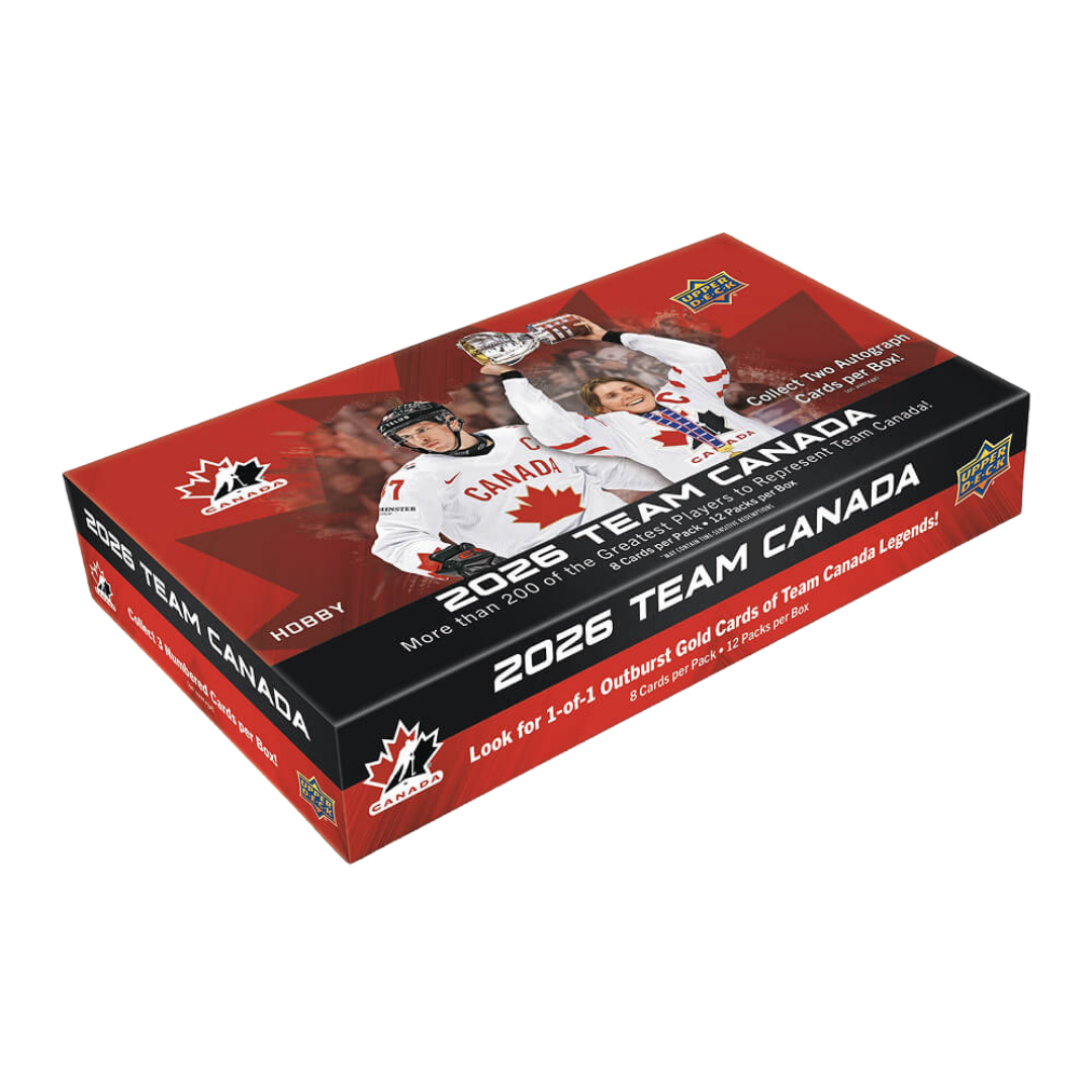 2025-26 Upper Deck Team Canada Hockey trading cards with autographs parallels and national team players