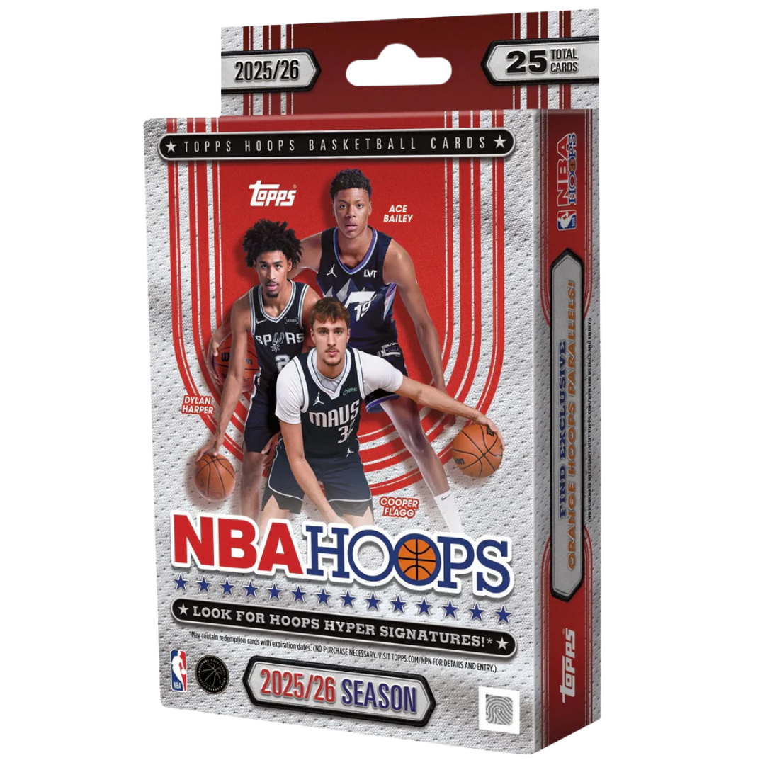 2026 Topps Hoops Basketball Hanger Pack with NBA rookies stars and retail parallels