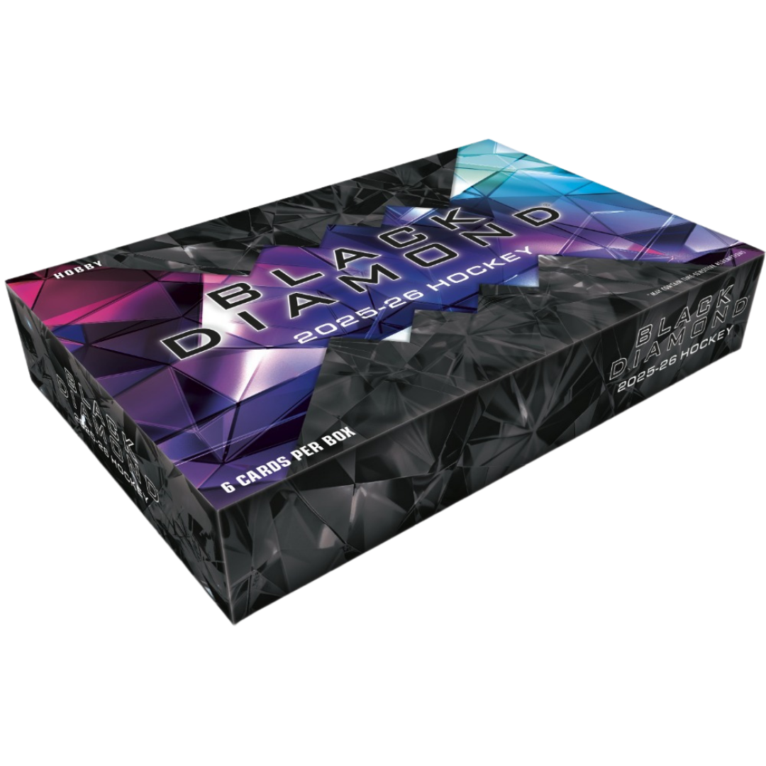 2026 Upper Deck Black Diamond Hockey premium NHL trading card box with diamond themed rookie cards