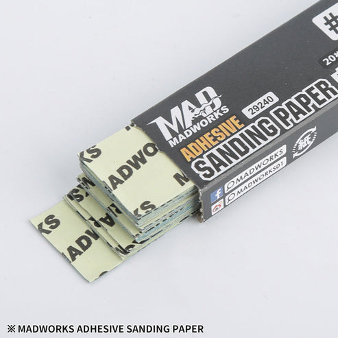 Madworks - Sandpaper - #240 Sand paper w/ Adhesive backing 20 PC
