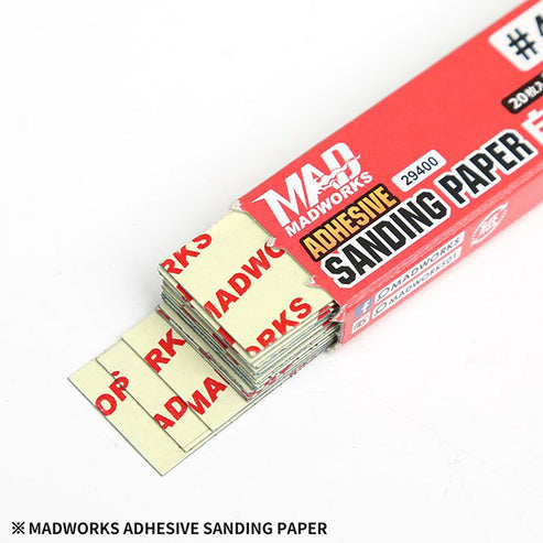 Madworks - Sandpaper - #400 Sand paper w/ Adhesive backing 20 PC