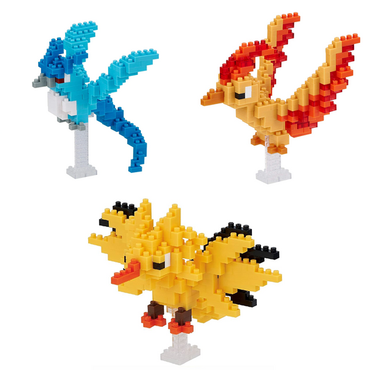 Nanoblock - Pokemon Series - Bundle - Legendary Birds (Articuno, Moltres, and Zapdos)