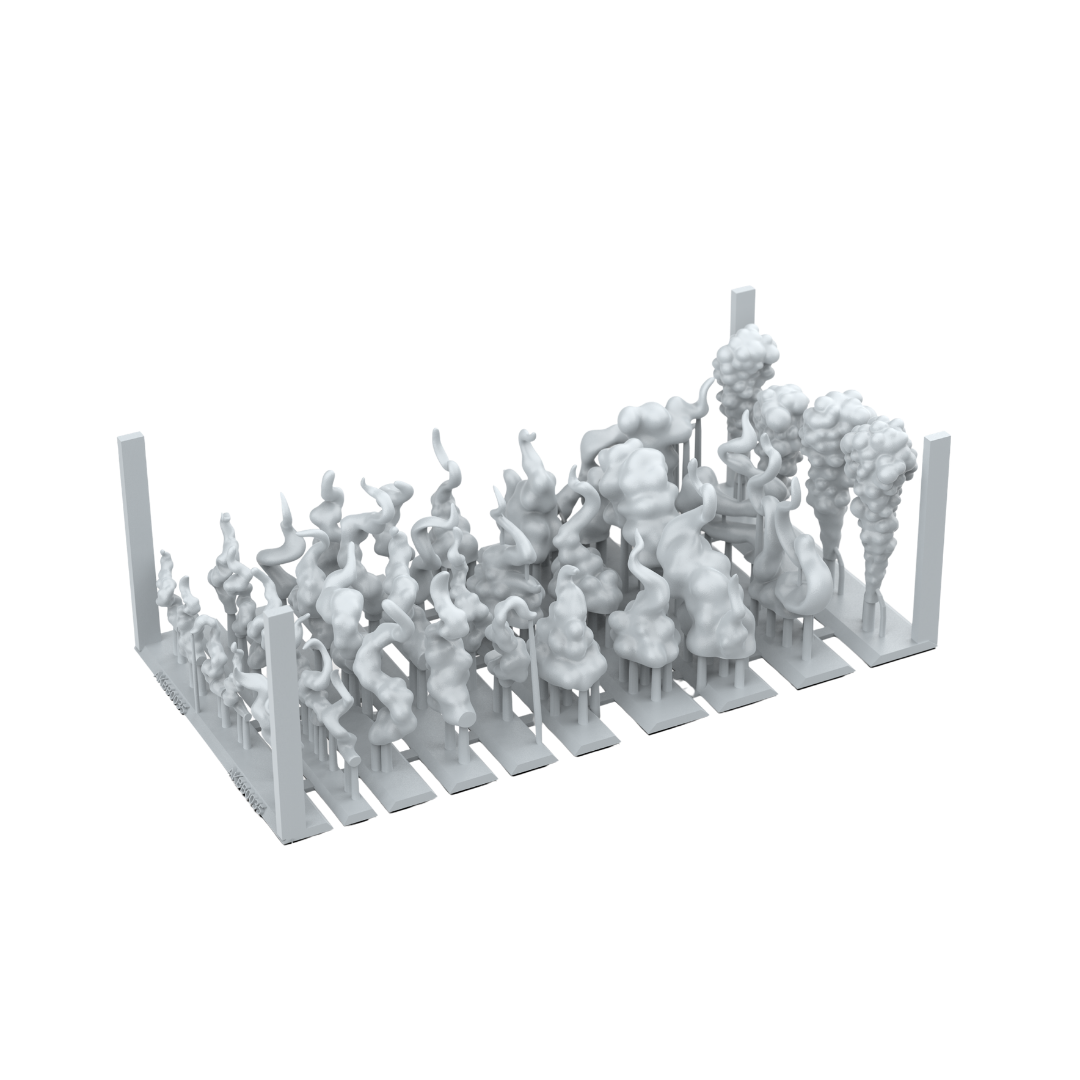 AK Interactive Smoke FX resin smoke effect bits for miniatures dioramas terrain and scenic displays