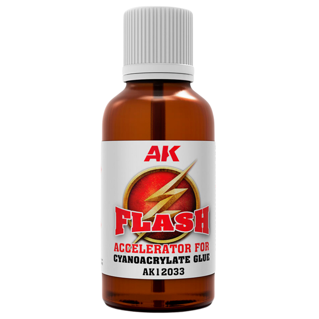 AK Interactive Flash Glue Accelerator 30ml for cyanoacrylate adhesives and model building projects