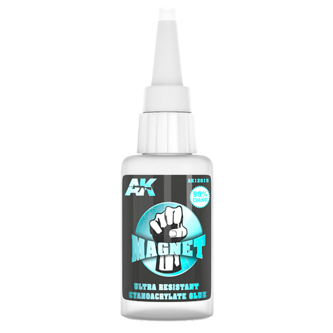 AK Interactive Magnet Cyanoacrylate Glue 20g adhesive for magnets miniatures and model kits