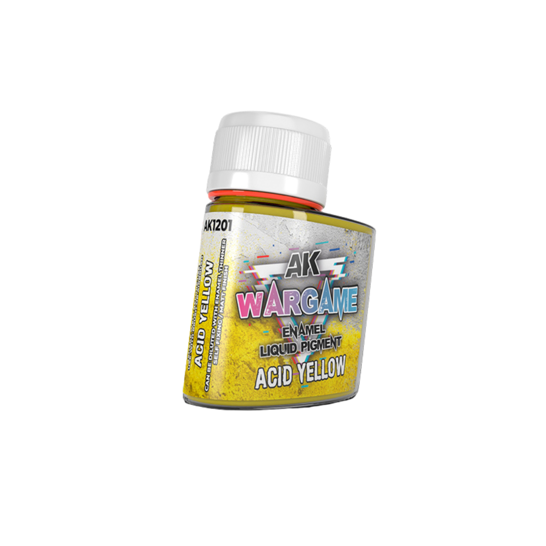 AK Interactive - Wargame - Enamel Liquid Pigments - Acid Yellow (35ml)
