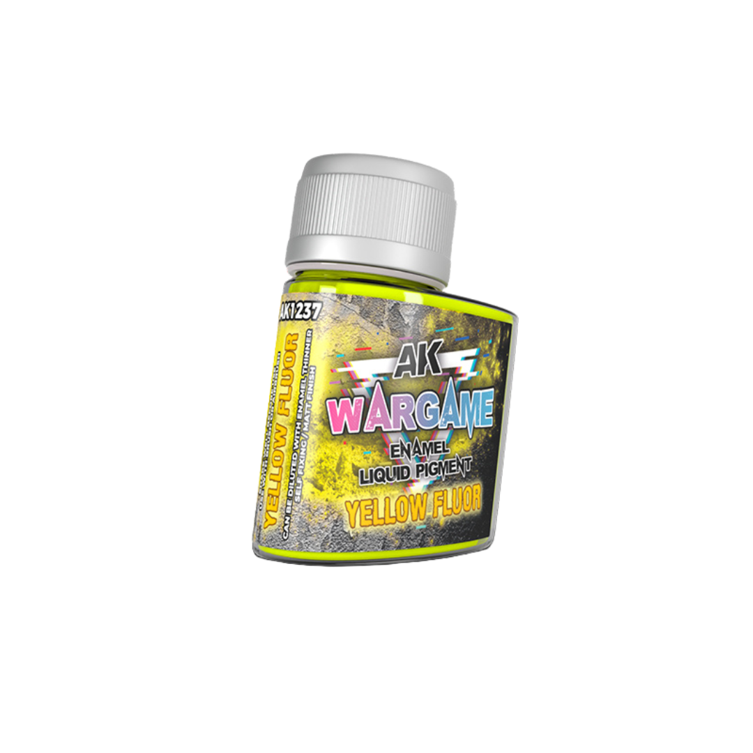 AK Interactive - Wargame - Enamel Liquid Pigments - Fluorescent Yellow (35ml)