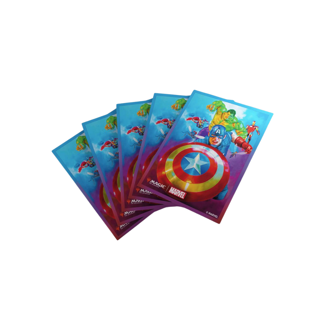 Gamegenic - Magic: The Gathering - Marvel's Super Heroes - Premium Art Sleeves - Captain America (105)