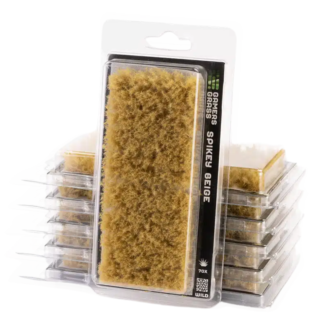 Gamers Grass XL 12mm Spikey Beige Tuft Wild for realistic dry grass terrain and miniature base decoration