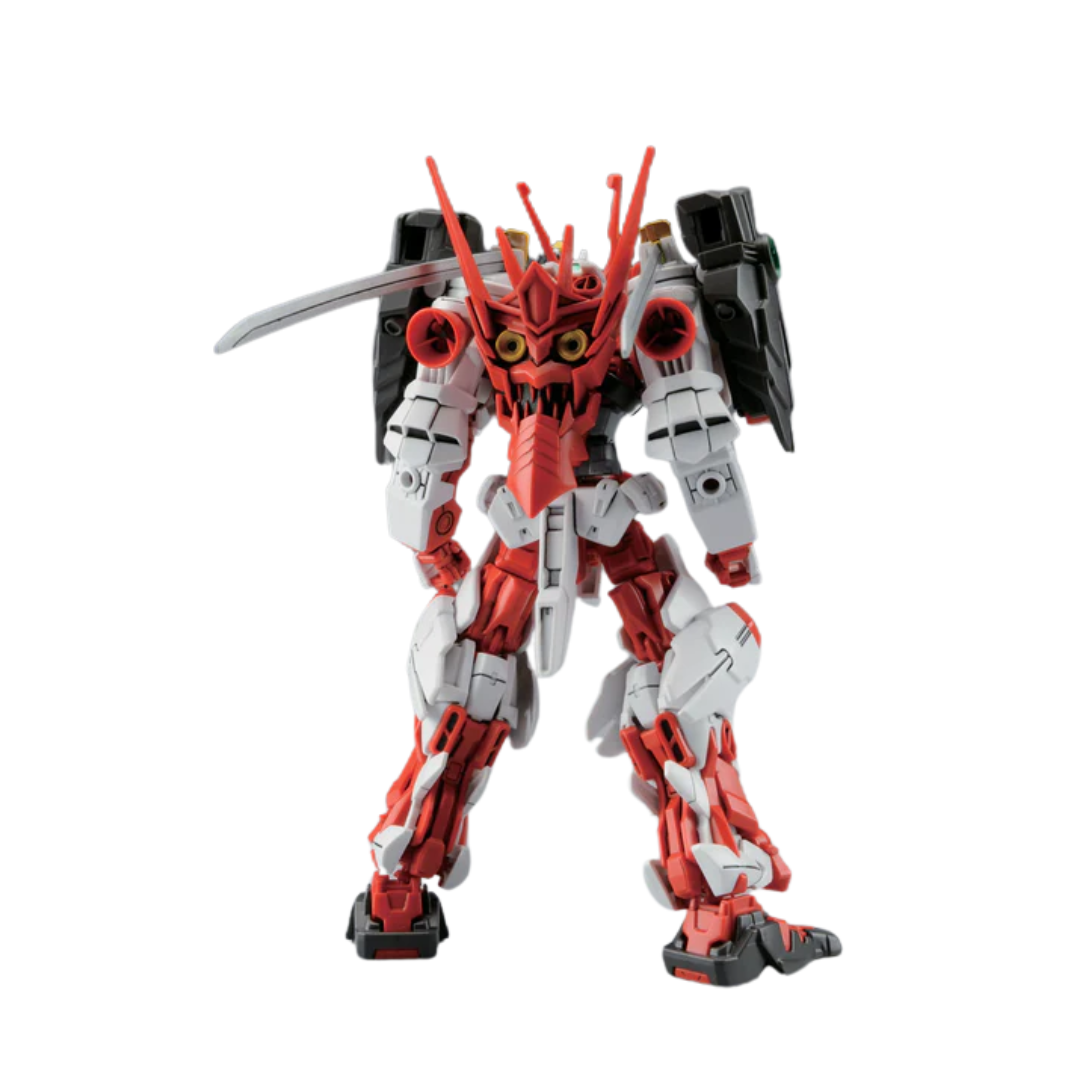 Bandai HG Sengoku Astray Gundam model kit from Gundam Build Fighters, featuring samurai-inspired design, katana, and dynamic articulation.
