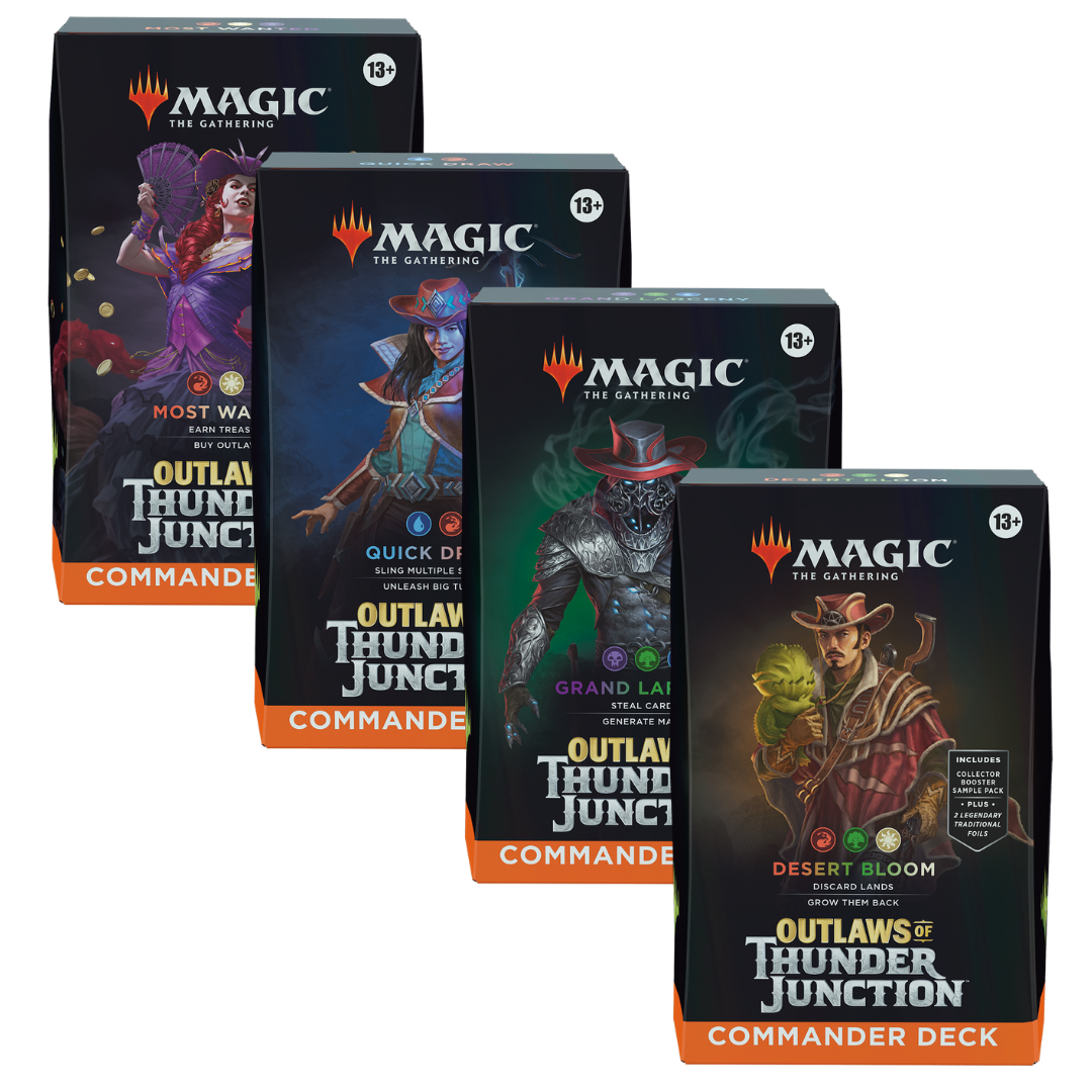 Magic: The Gathering Outlaws of Thunder Junction - Commander Deck - Set of 4