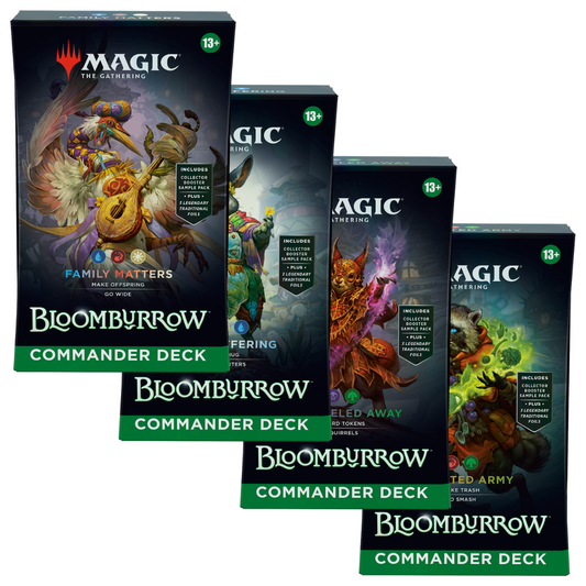 Magic: The Gathering Bloomburrow - Commander Deck - Set of 4 (PRE-ORDER FOR 2024-08-02)