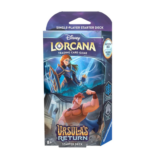 Disney Lorcana - Ursula's Return - Starter Deck (Sapphire & Steel) (PRE-ORDER FOR 05/17/2024)