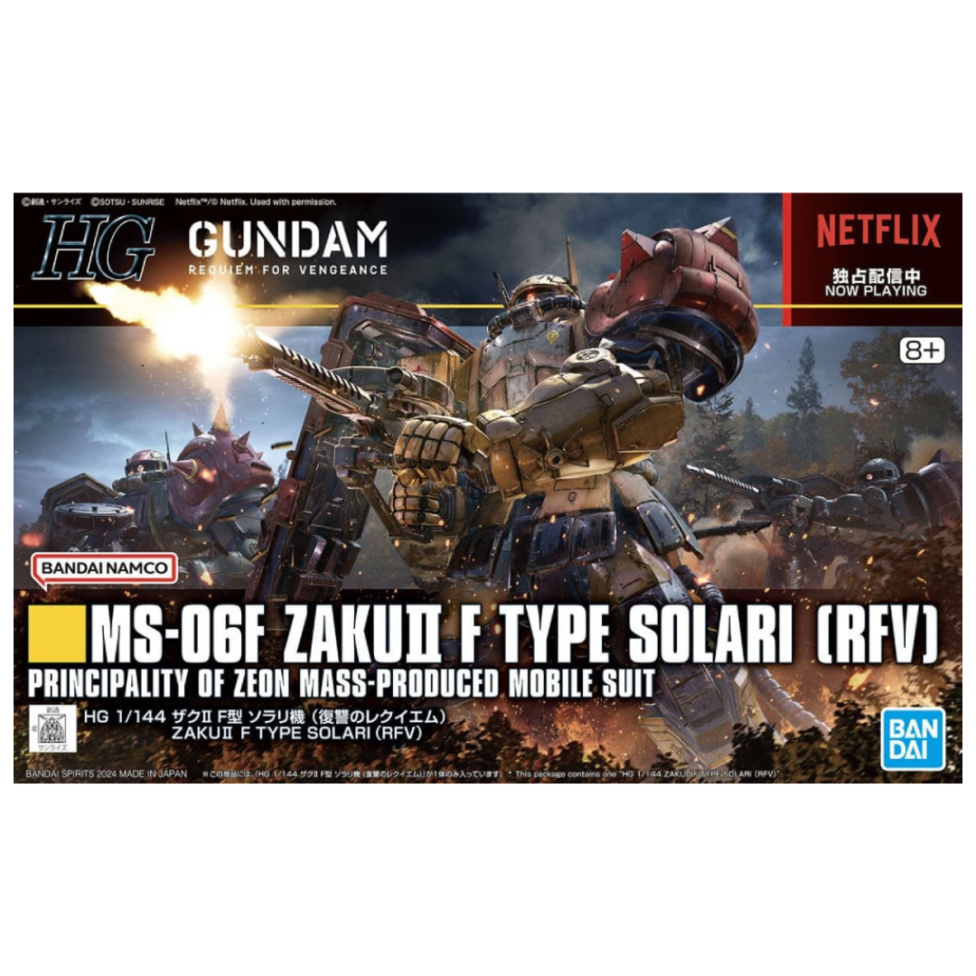 Bandai - HGUC - MS-06F Zaku II F Type Solari Custom (Gundam Requiem For Vengeance)
