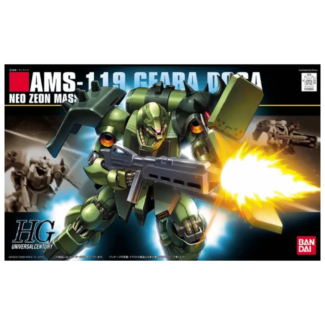 Box are of Bandai - HG - Geara Doga "Gundam: Char's Counterattack"