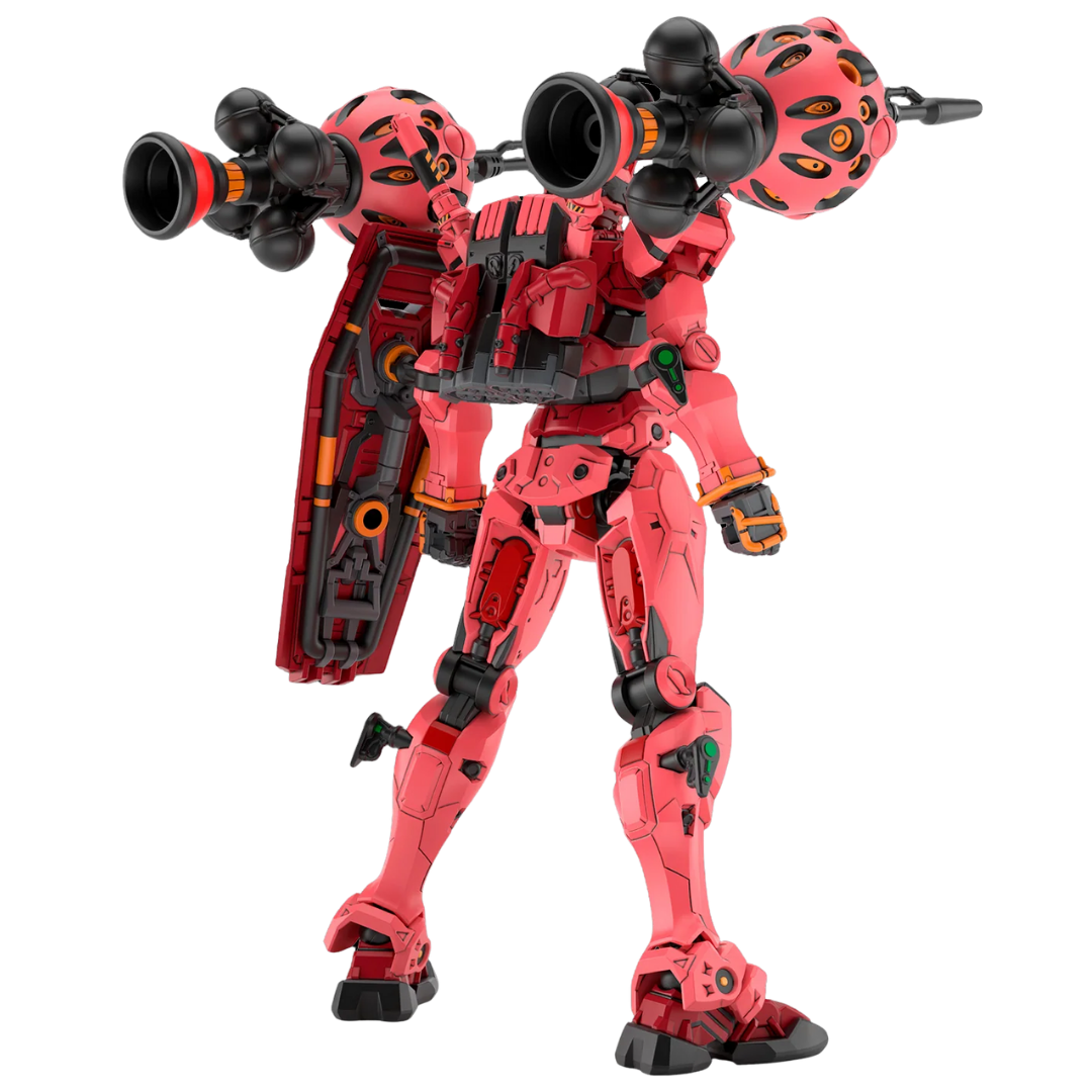 Bandai HG 1/144 Red Gundam model kit from behind