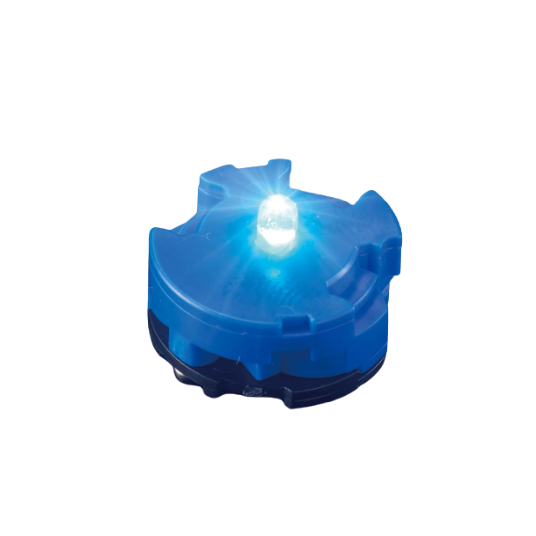 Bandai Blue LED Unit for Gundam model kits with vibrant light effect for eyes, cores, and sensor illumination