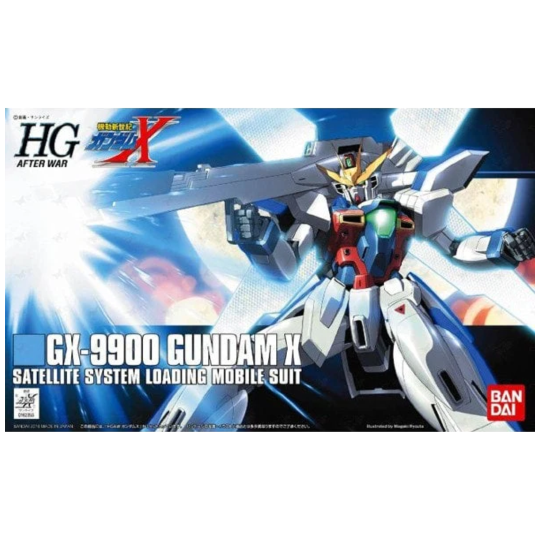 Bandai HG 1/144 GX-9900 Gundam X model kit box art, After War Gundam X