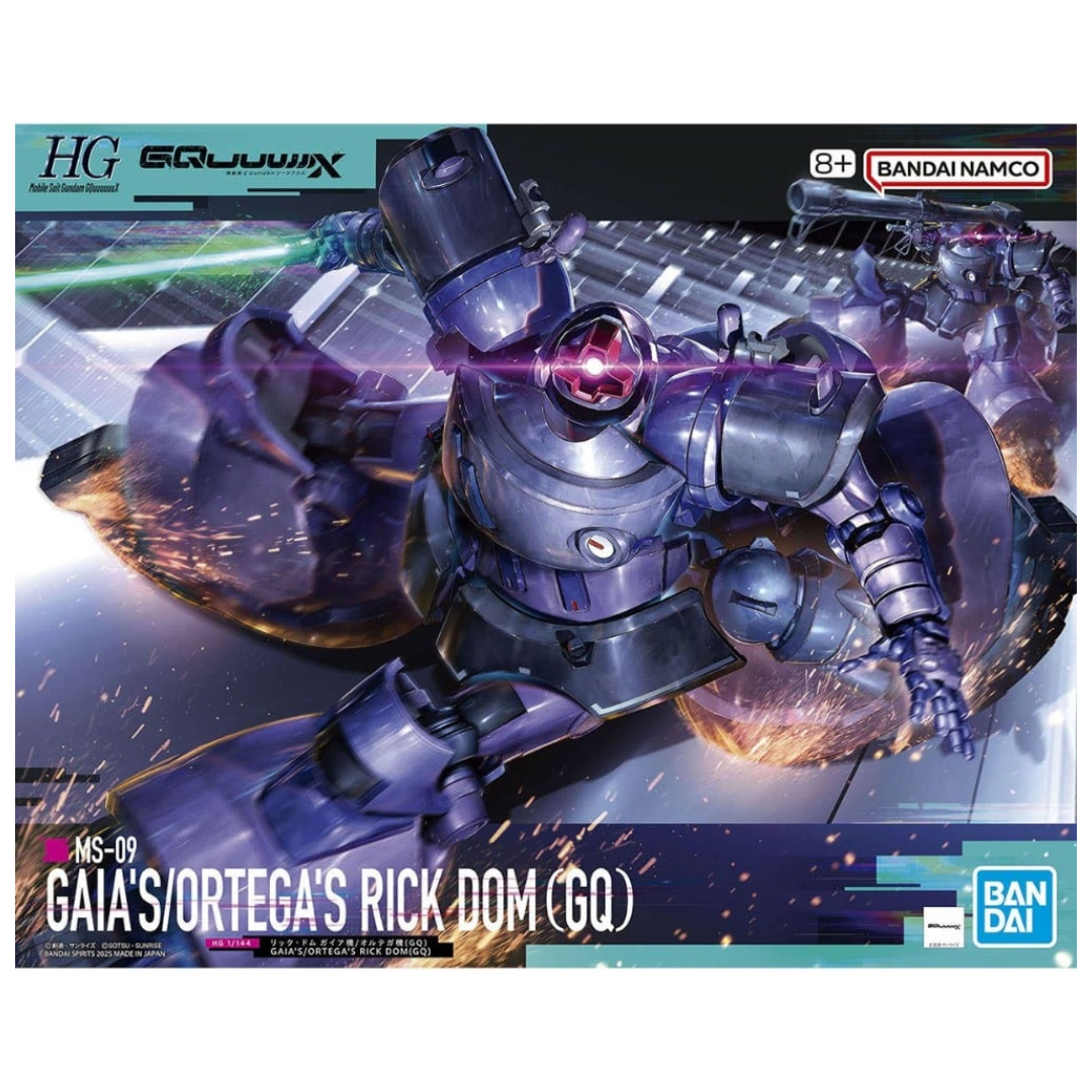 Bandai HG 1/144 Rick Dom model kit box art, Mobile Suit Gundam