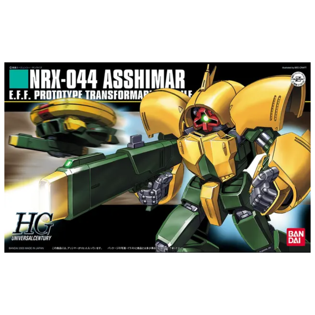 Bandai HG 1/144 NRX-044 Asshimar box art, Mobile Suit Zeta Gundam
