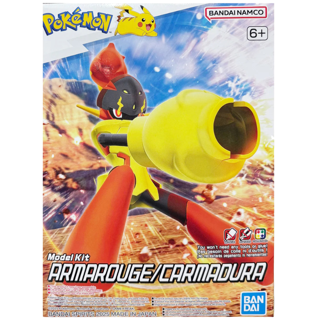 Bandai Pokémon Armarouge model kit packaging front with character artwork