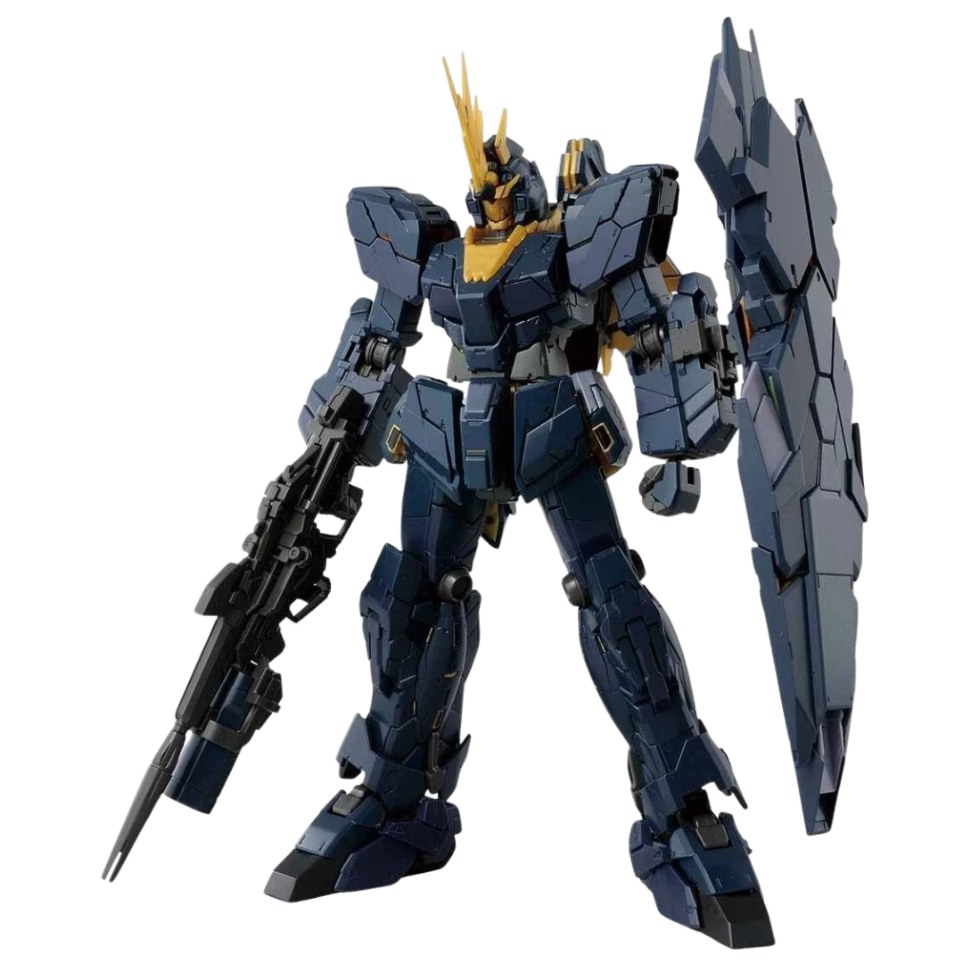 Completed build of Bandai RG Unicorn Gundam 02 Banshee Norn Gunpla