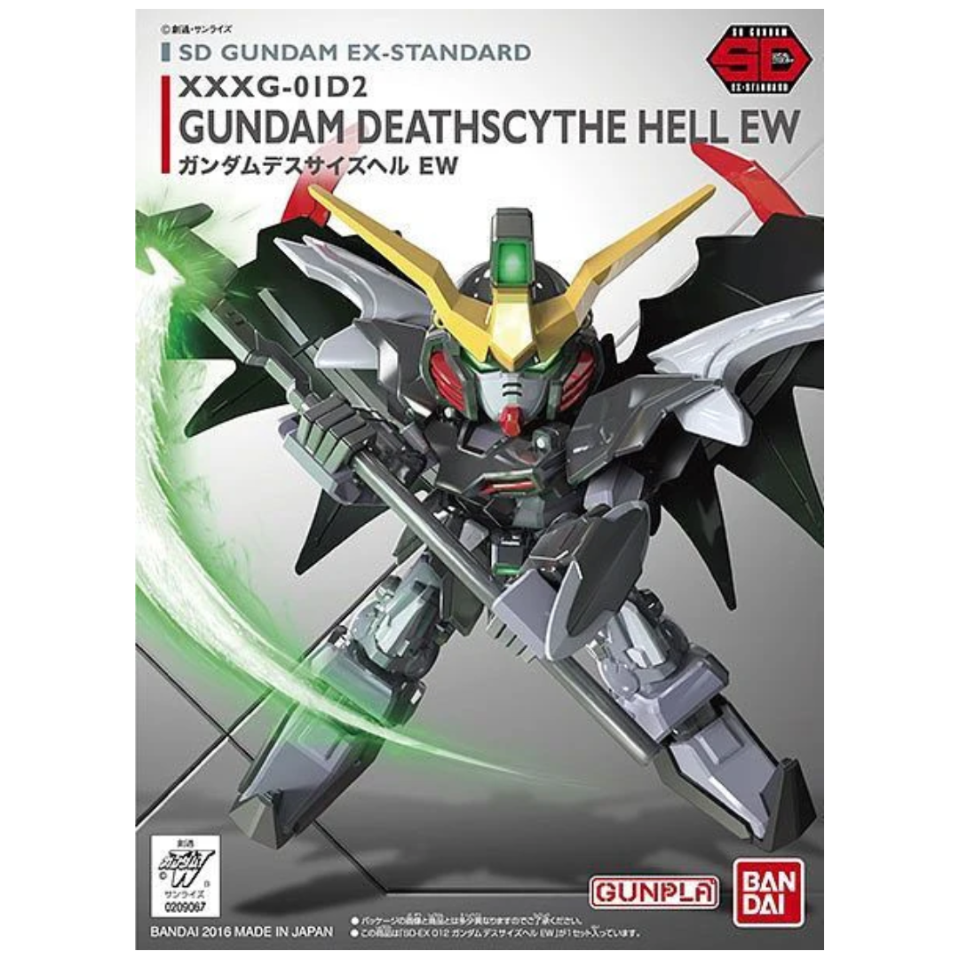 Bandai SD EX-Standard Deathscythe Hell EW Gundam model kit box art, Gundam Wing Endless Waltz
