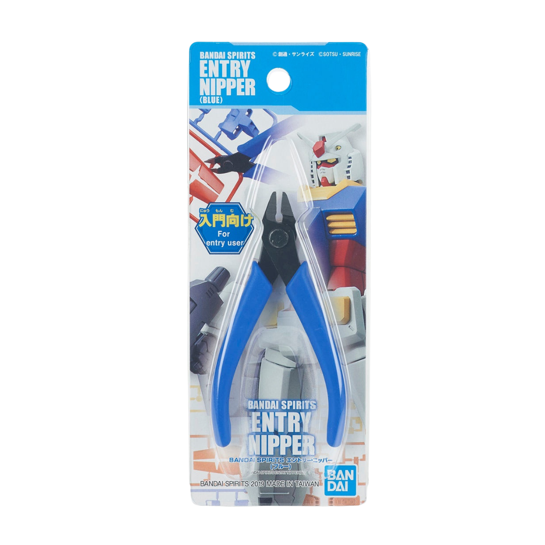 Gundam Entry Nippers (Blue) for model kit building, featuring precision blades and ergonomic grip for clean plastic part removal in Gunpla and scale modeling.