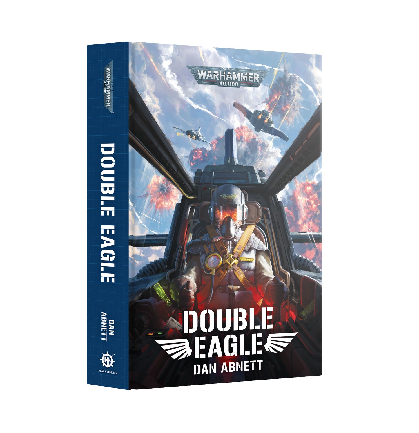 Black Library Double Eagle hardcover novel, filled with aerial combat and heroic Imperial Navy pilots in Warhammer 40k.