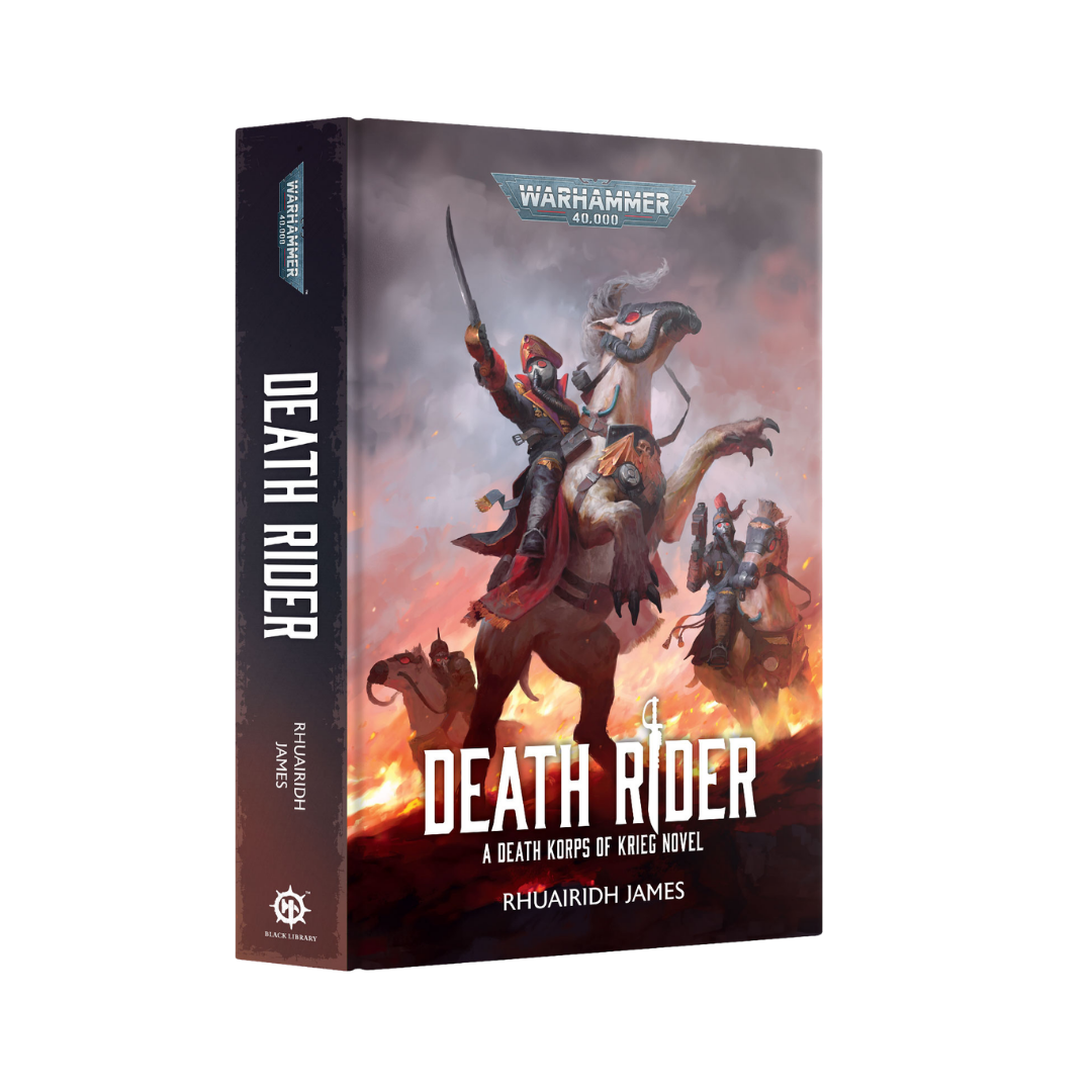 Black Library Death Rider Warhammer 40,000 novel by Rhuairidh James featuring Death Korps of Krieg