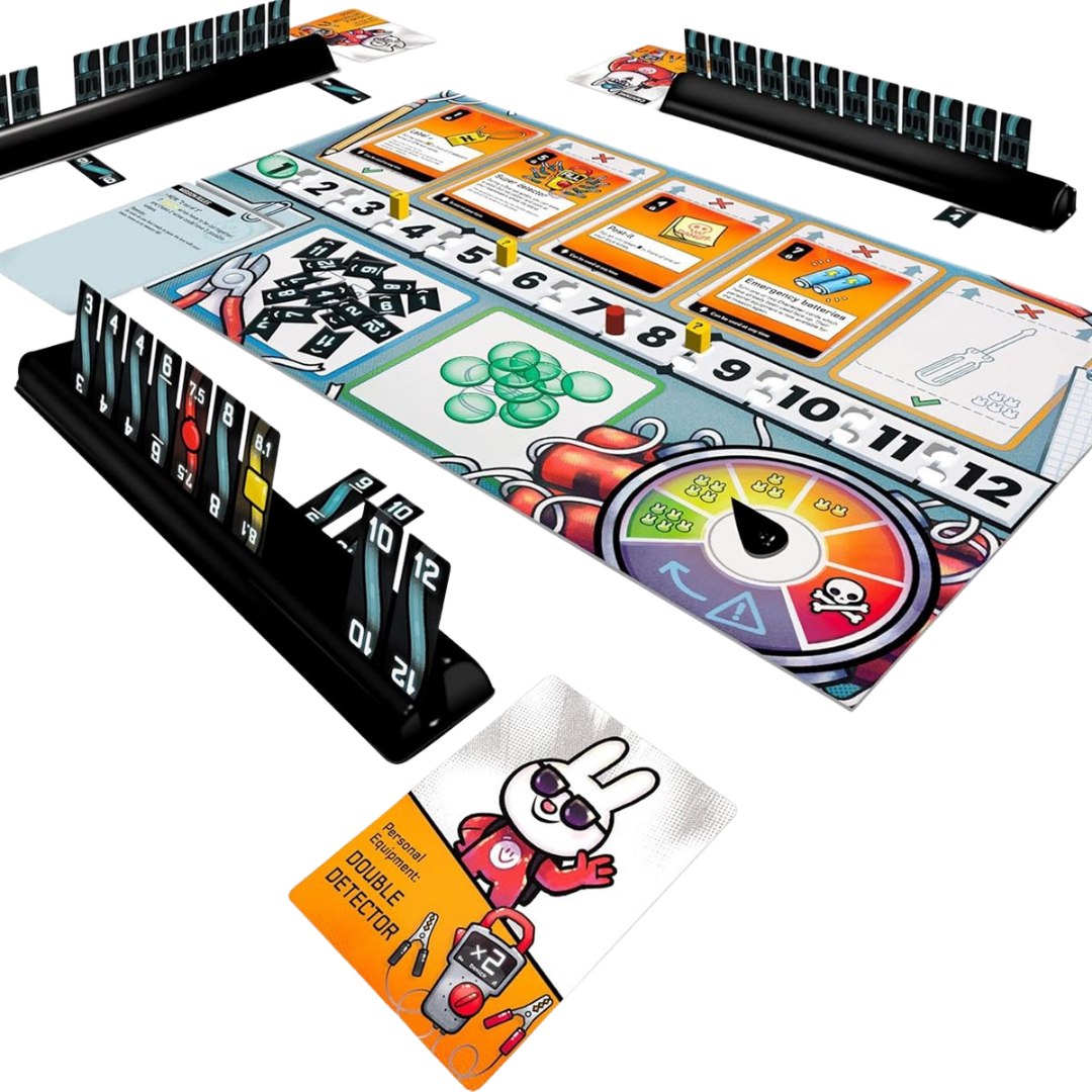 Bomb Busters cooperative deduction board game with wire cutting and team based puzzle gameplay