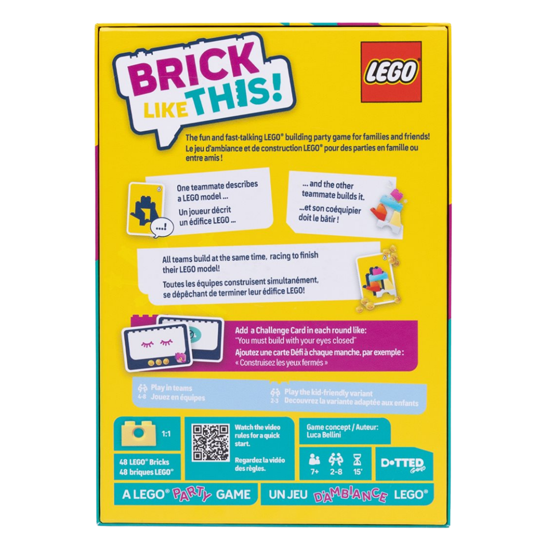 Brick Like This LEGO party game with team building gameplay