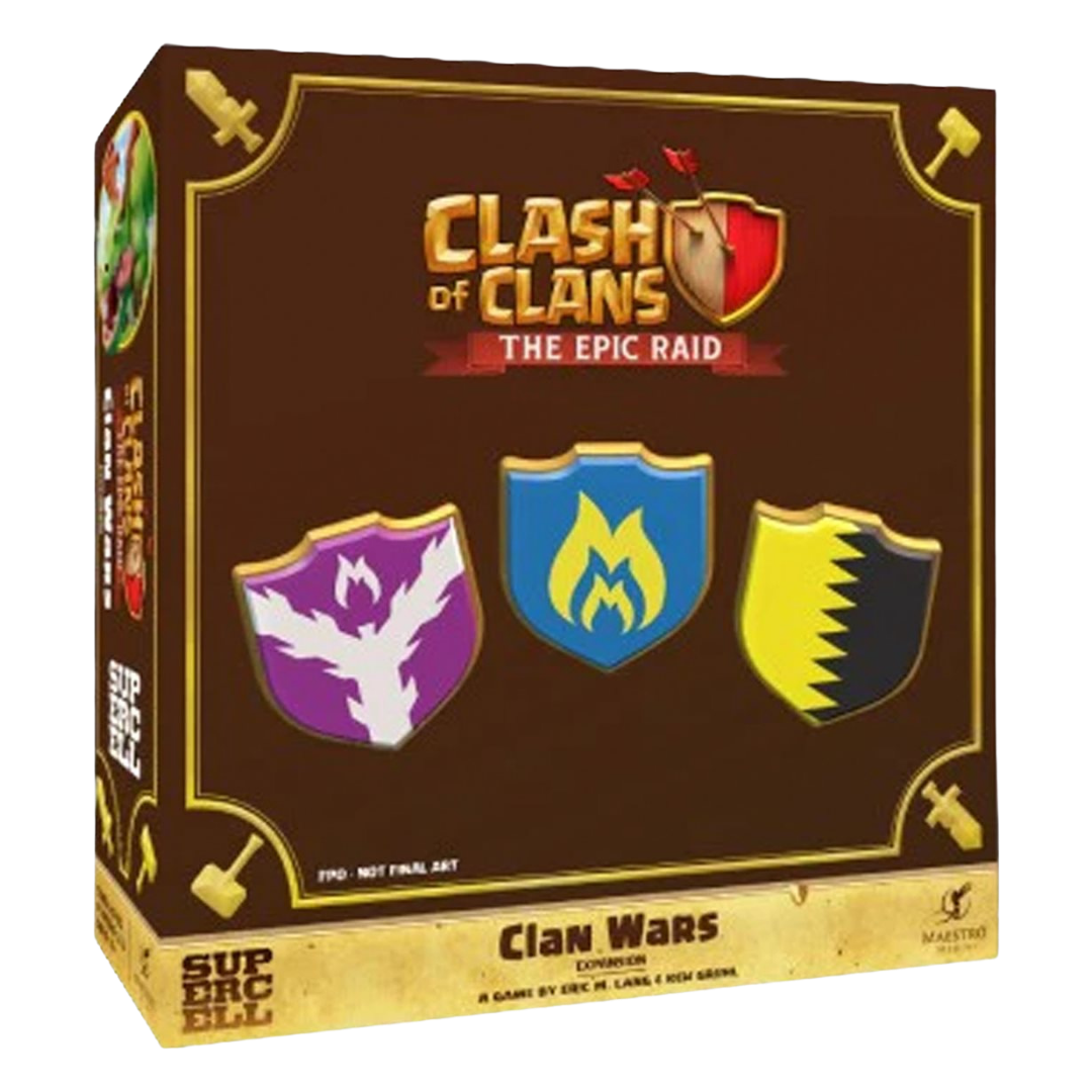 Clash of Clans The Epic Raid Clan Wars board game expansion box