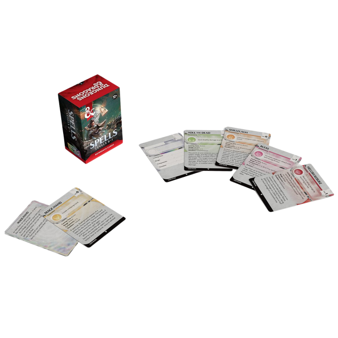 Dungeons & Dragons - Reference Cards - Spells - Levels 0-1