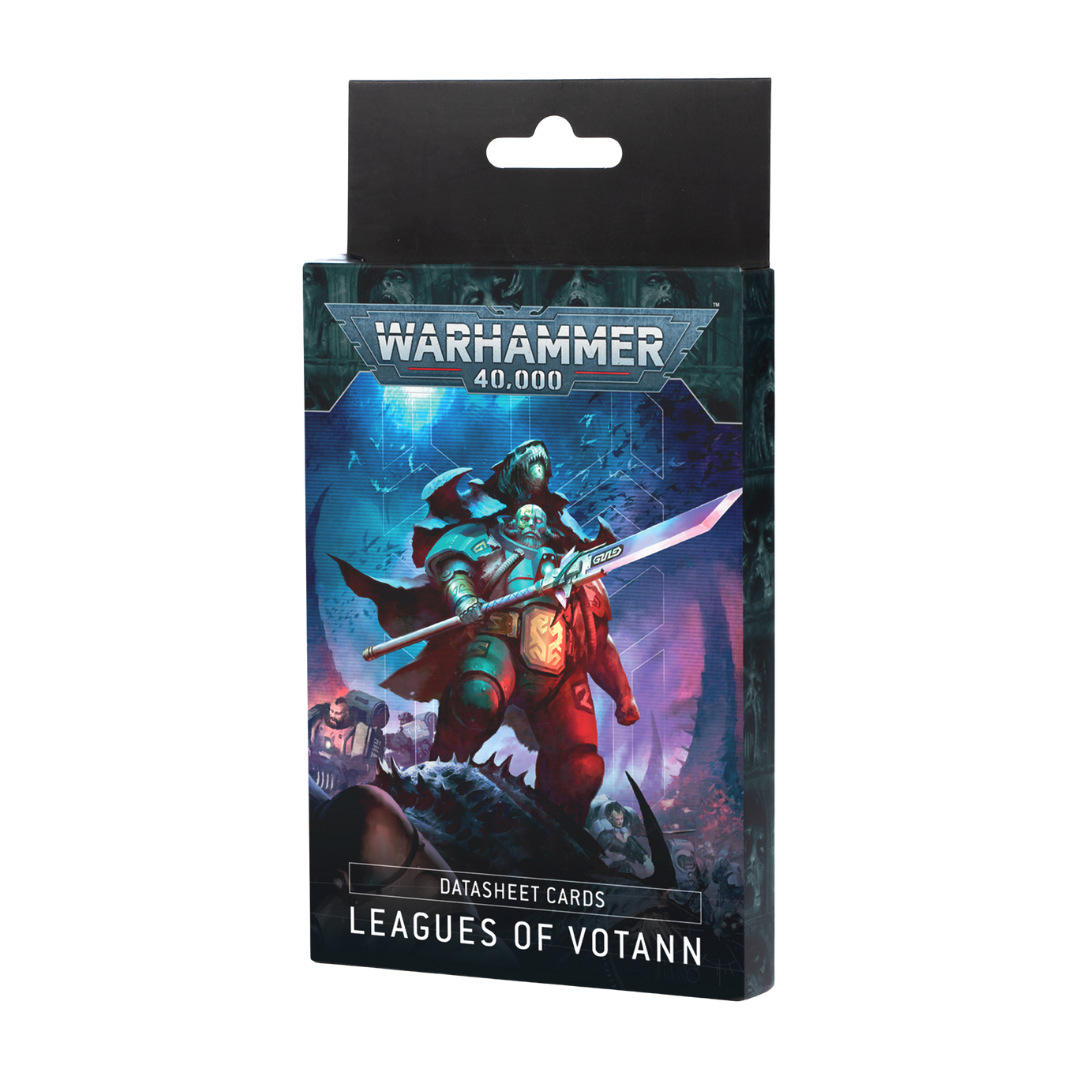 Leagues of Votann datasheet cards pack with 26 faction and Combat Patrol unit reference cards