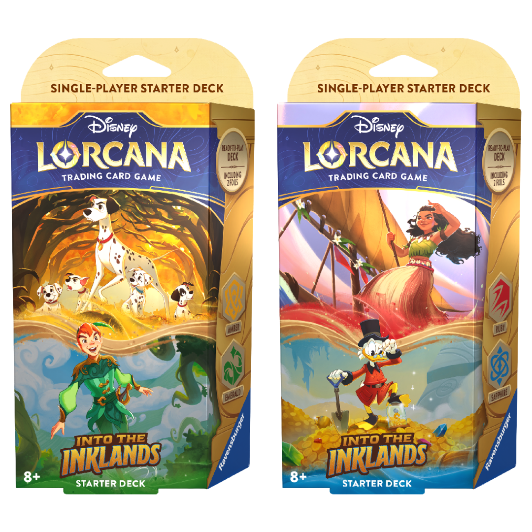Disney Lorcana Inklands Dual Starter Set featuring two single player starter decks