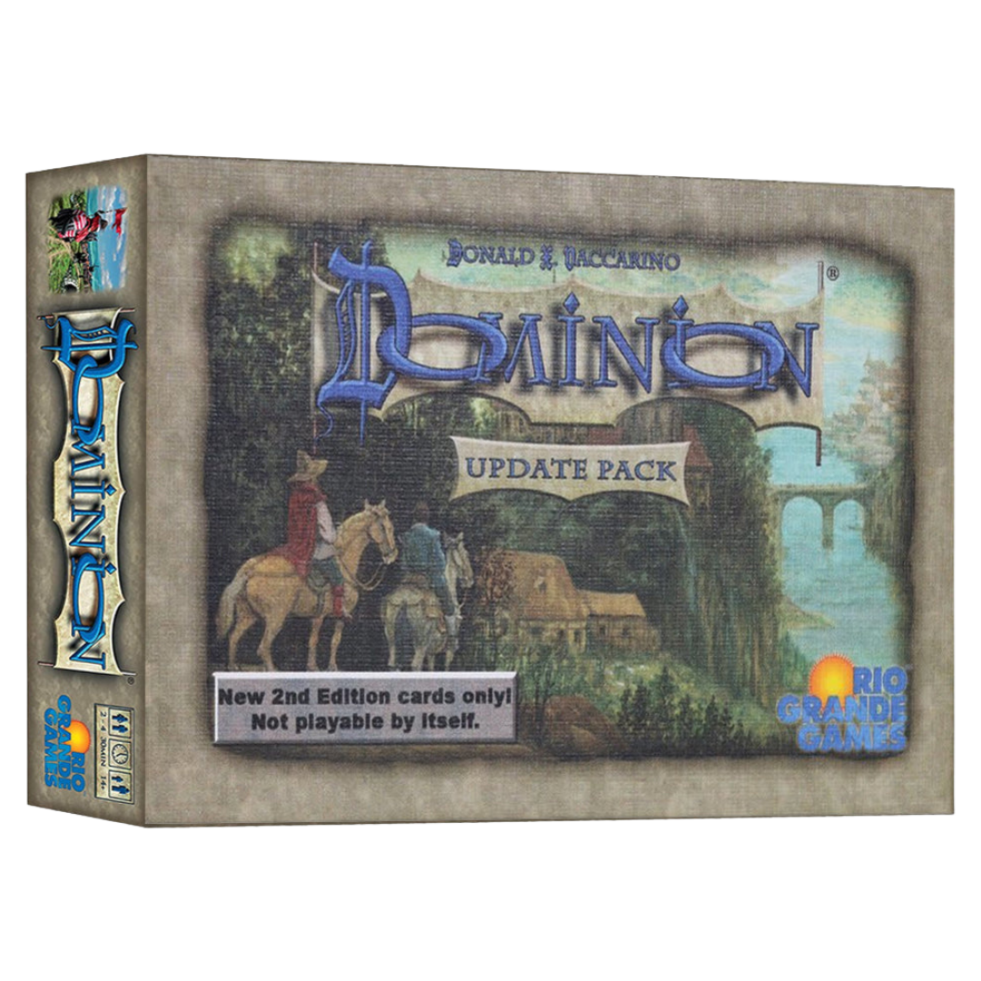Dominion 2nd Edition Update Pack with revised cards and updated mechanics to enhance gameplay for the classic deck-building card game.
