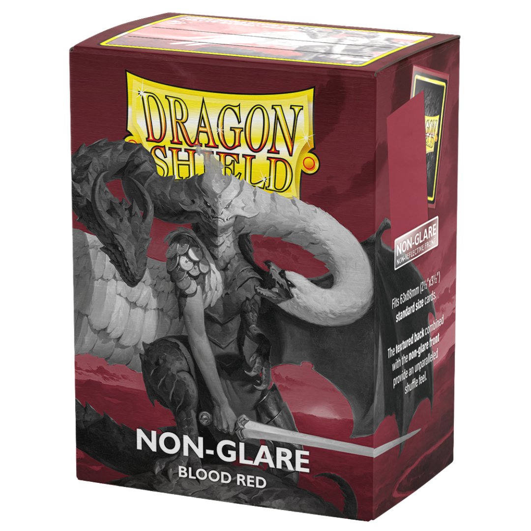 Dragon Shield - Sleeves - Non-Glare Matte Blood Red (100)