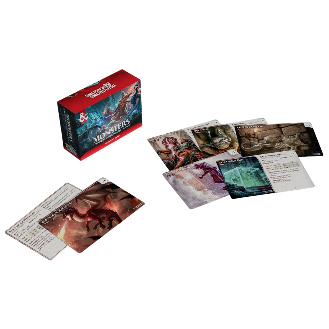 Fearsome and Ferocious monster cards help Dungeon Masters manage low challenge rating creatures at the table.