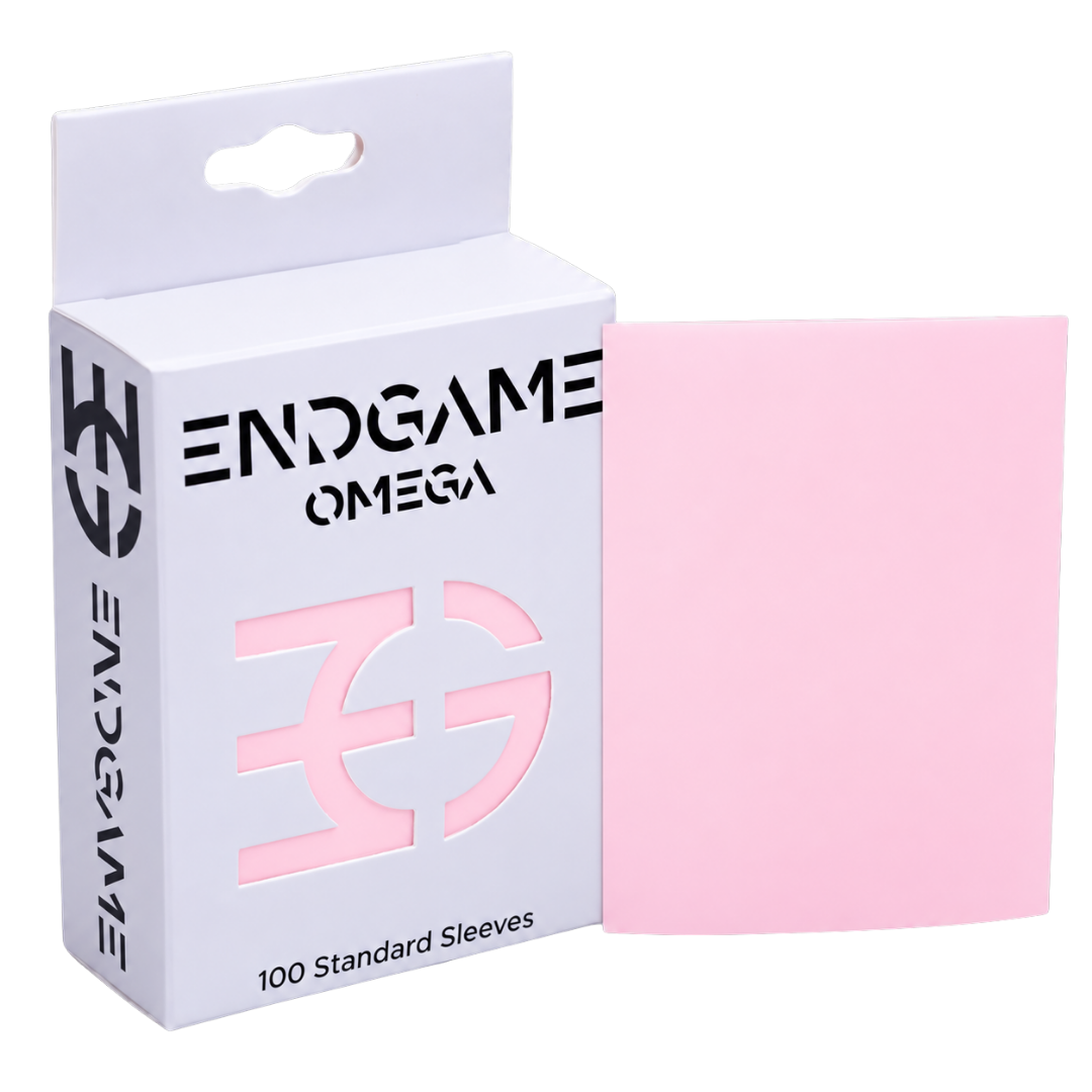 Endgame Omega Card Sleeves Sakura Pink 100 for Trading Card Games like Pokémon, Magic the Gathering and more!