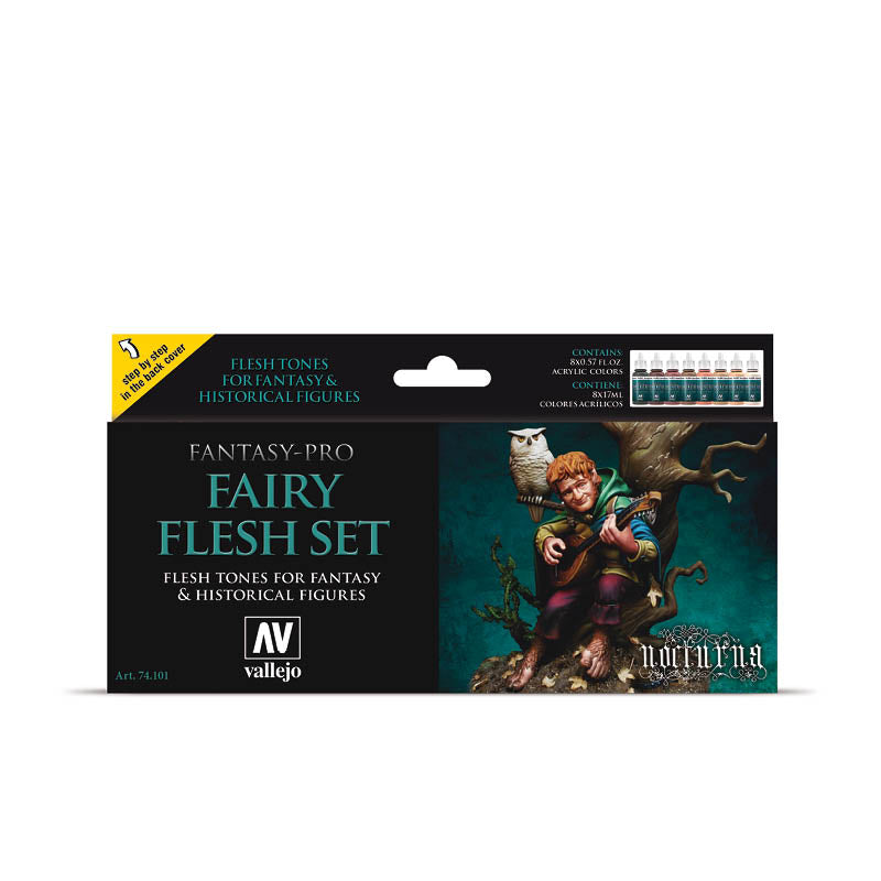 Vallejo - Fantasy Pro - Fairy Flesh Set - Set of 8