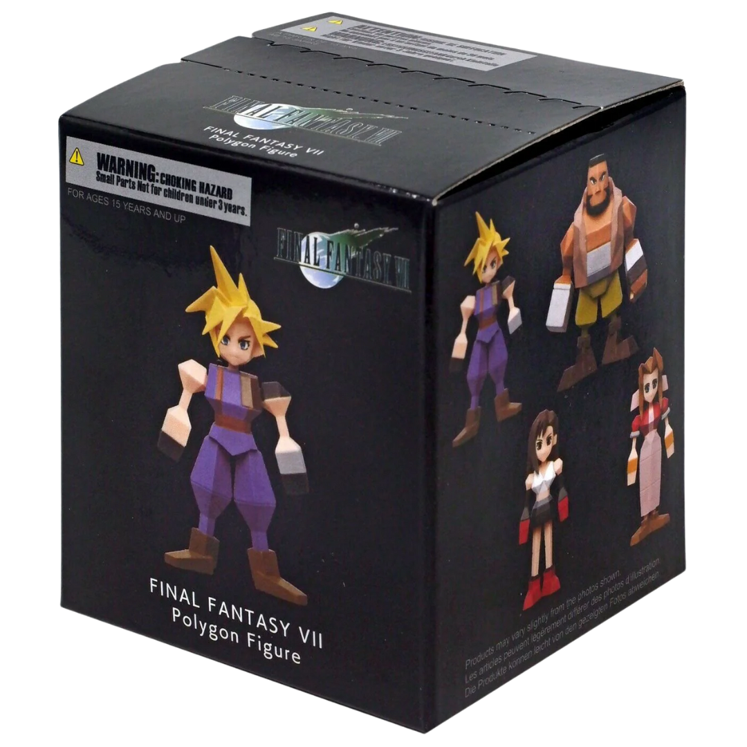 Final Fantasy VII Polygon Figure Vol. 1 low‑poly figurine display box