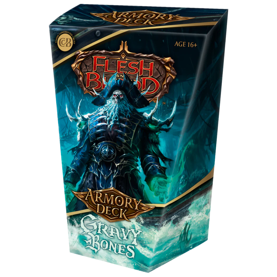 Flesh and Blood Armory Deck Gravy Bones Shadow brute hero deck with ready-to-play cards, foil equipment, and tournament-ready strategy.