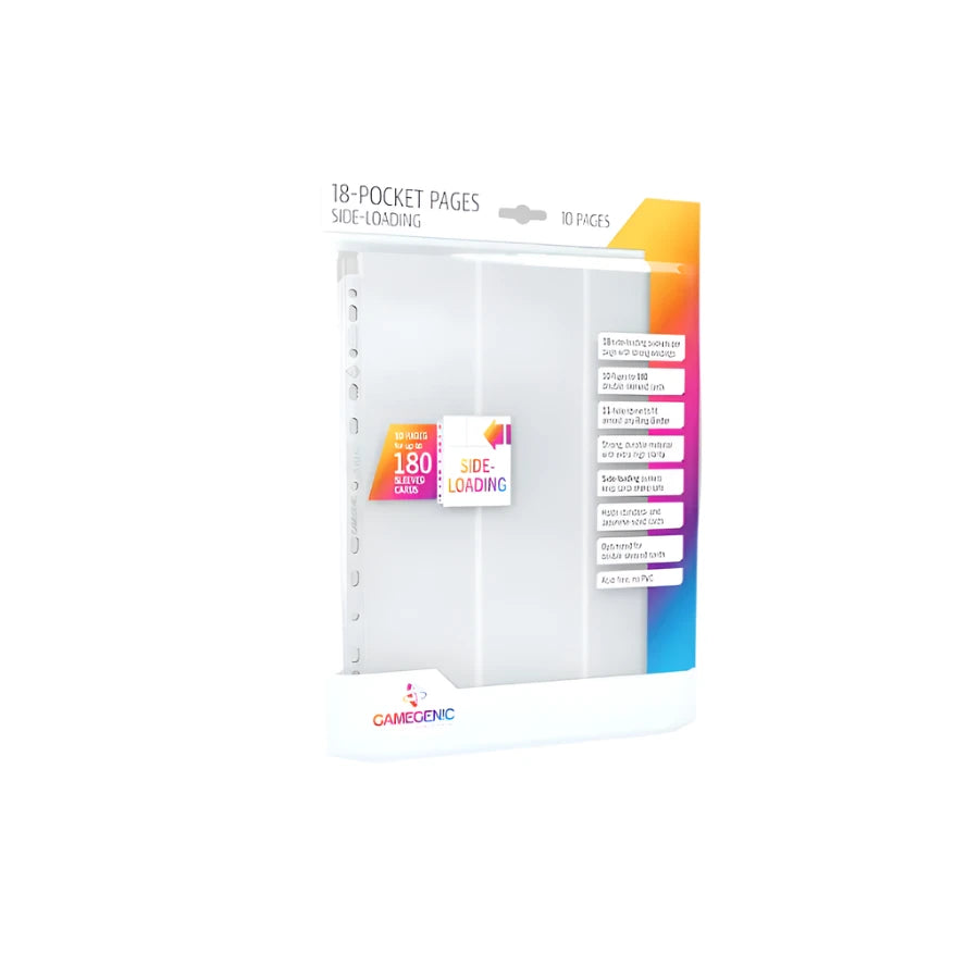 Gamegenic - 9 Pocket Side Loading Pages - White (10)